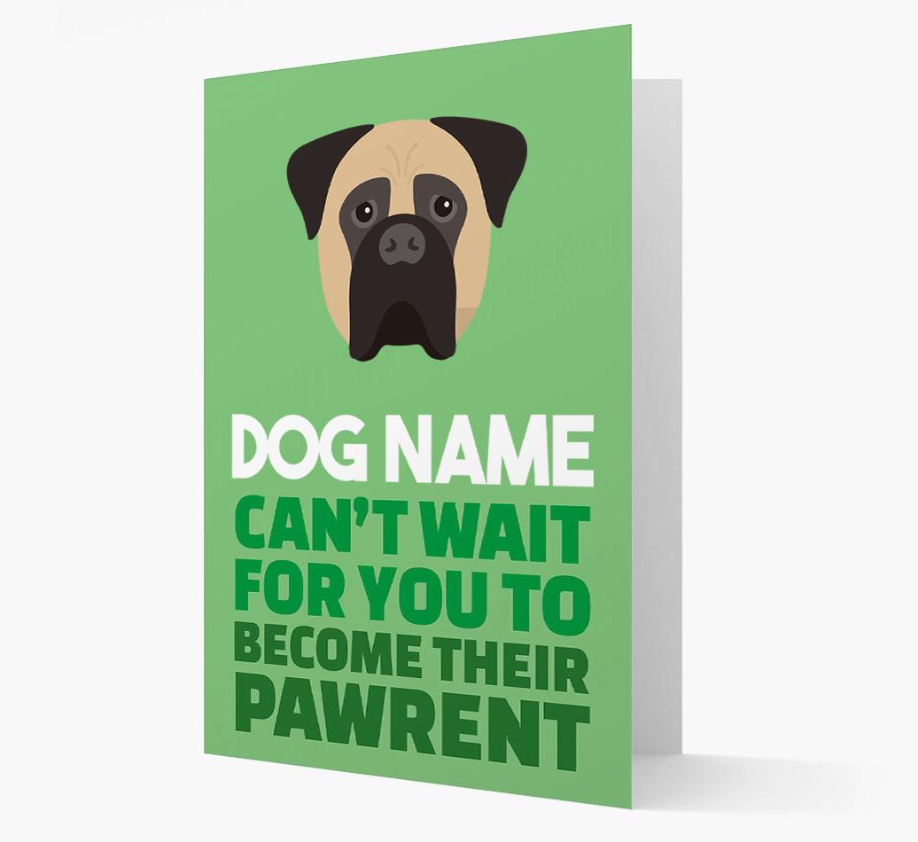 'Happy Anniversary Future Dog Parent' Card with {breedFullName} Icon