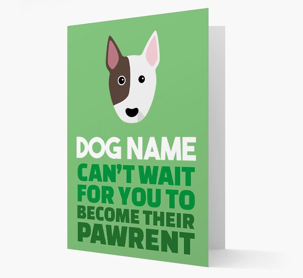 'Happy Anniversary Future Dog Parent' Card with {breedFullName} Icon