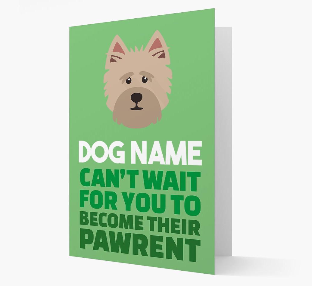 'Happy Anniversary Future Dog Parent' Card with {breedFullName} Icon