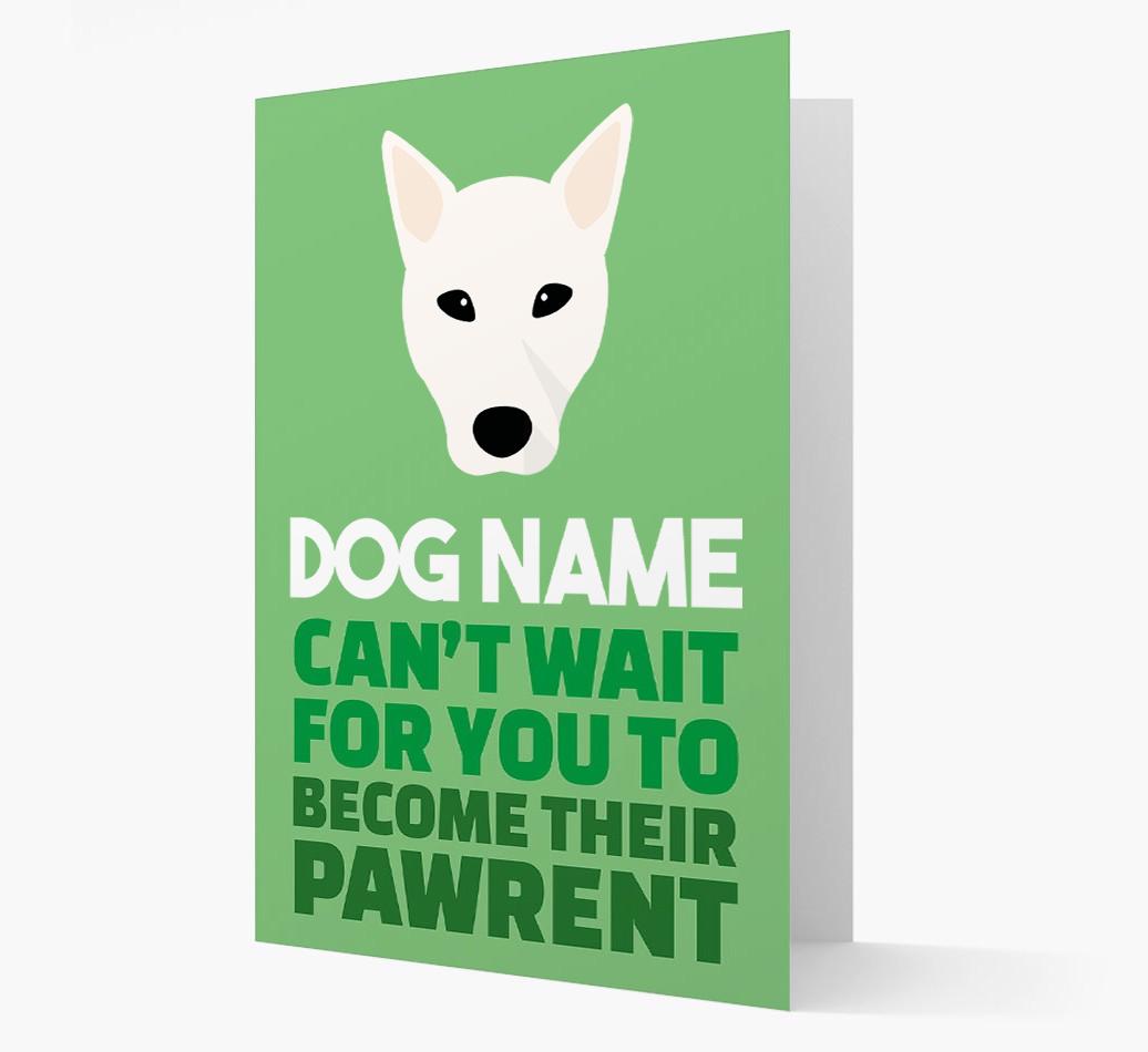 'Happy Anniversary Future Dog Parent' Card with {breedFullName} Icon