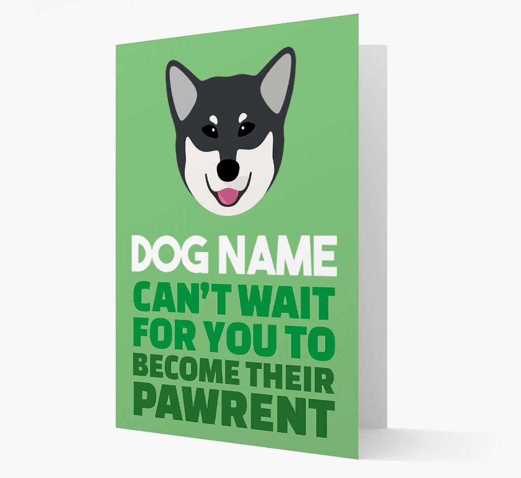 'Happy Anniversary Future Dog Parent' Card with {breedFullName} Icon