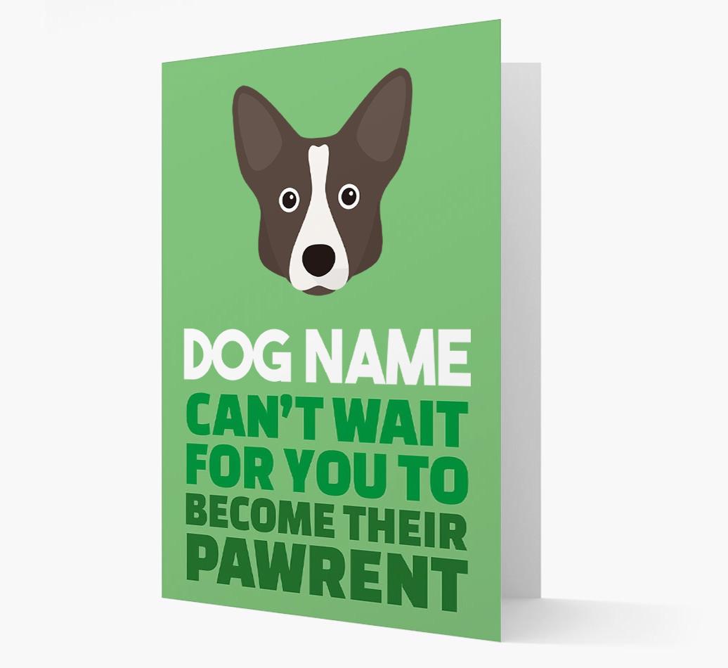 'Happy Anniversary Future Dog Parent' Card with {breedFullName} Icon