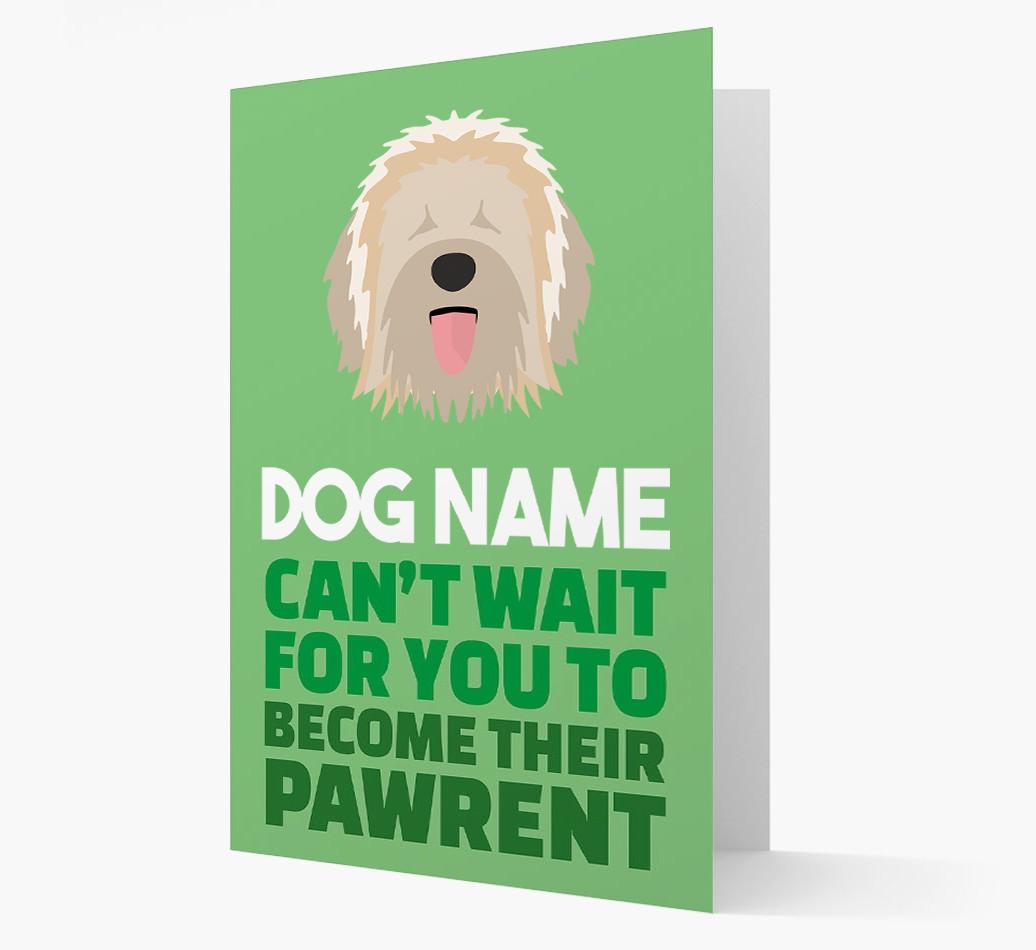 'Happy Anniversary Future Dog Parent' Card with {breedFullName} Icon