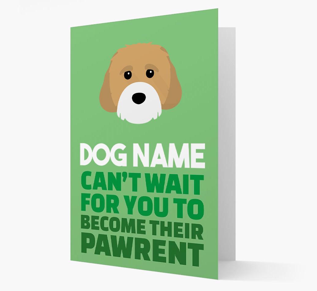 'Happy Anniversary Future Dog Parent' Card with {breedFullName} Icon