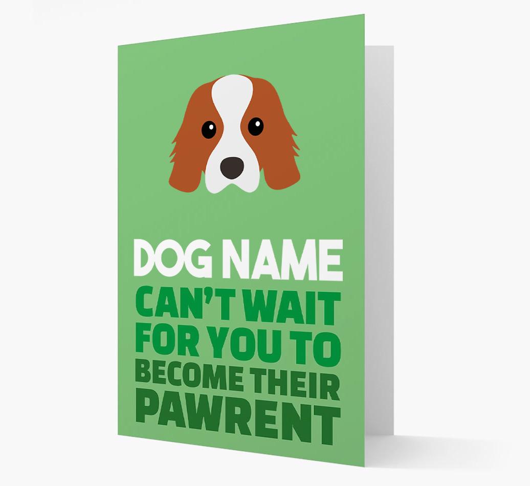 'Happy Anniversary Future Dog Parent' Card with {breedFullName} Icon
