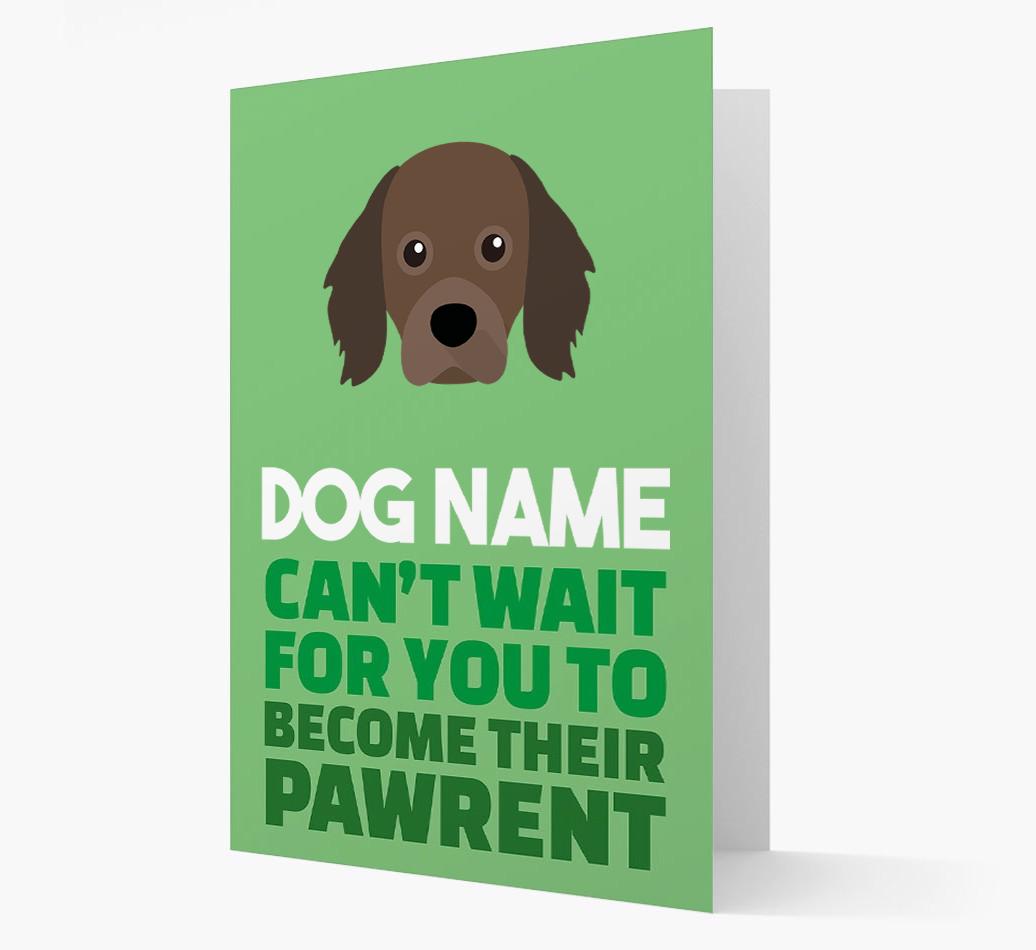 'Happy Anniversary Future Dog Parent' Card with {breedFullName} Icon