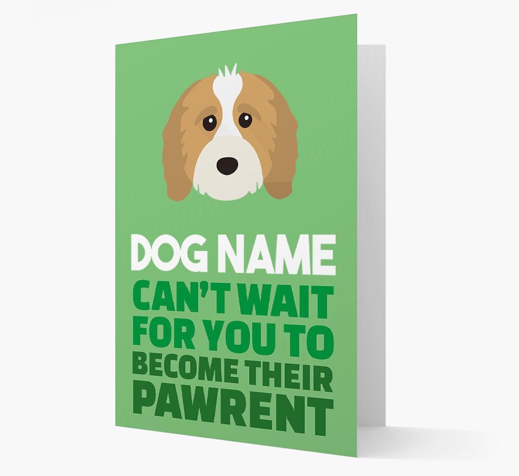 'Happy Anniversary Future Dog Parent' Card with {breedFullName} Icon
