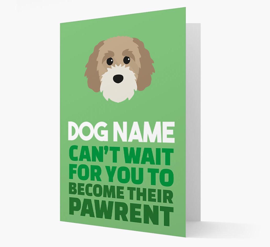 'Happy Anniversary Future Dog Parent' Card with {breedFullName} Icon