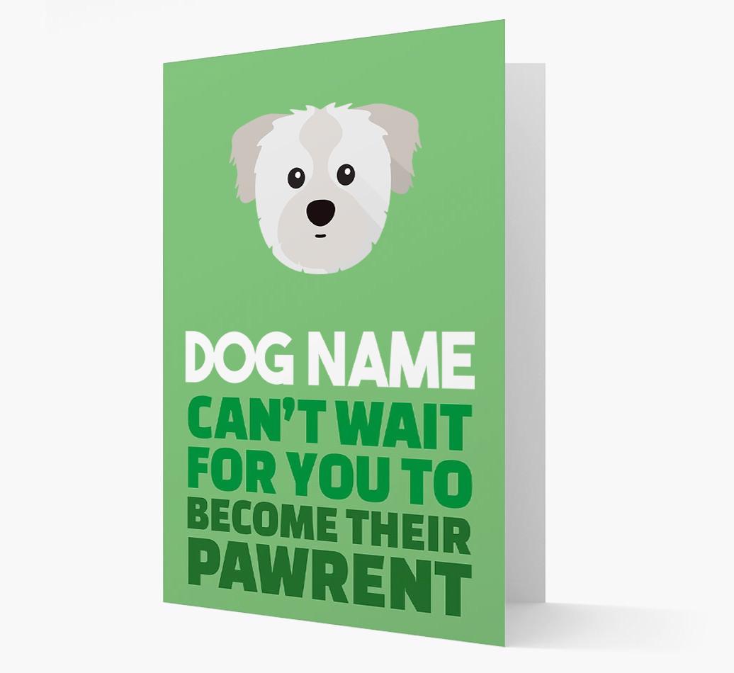 'Happy Anniversary Future Dog Parent' Card with {breedFullName} Icon