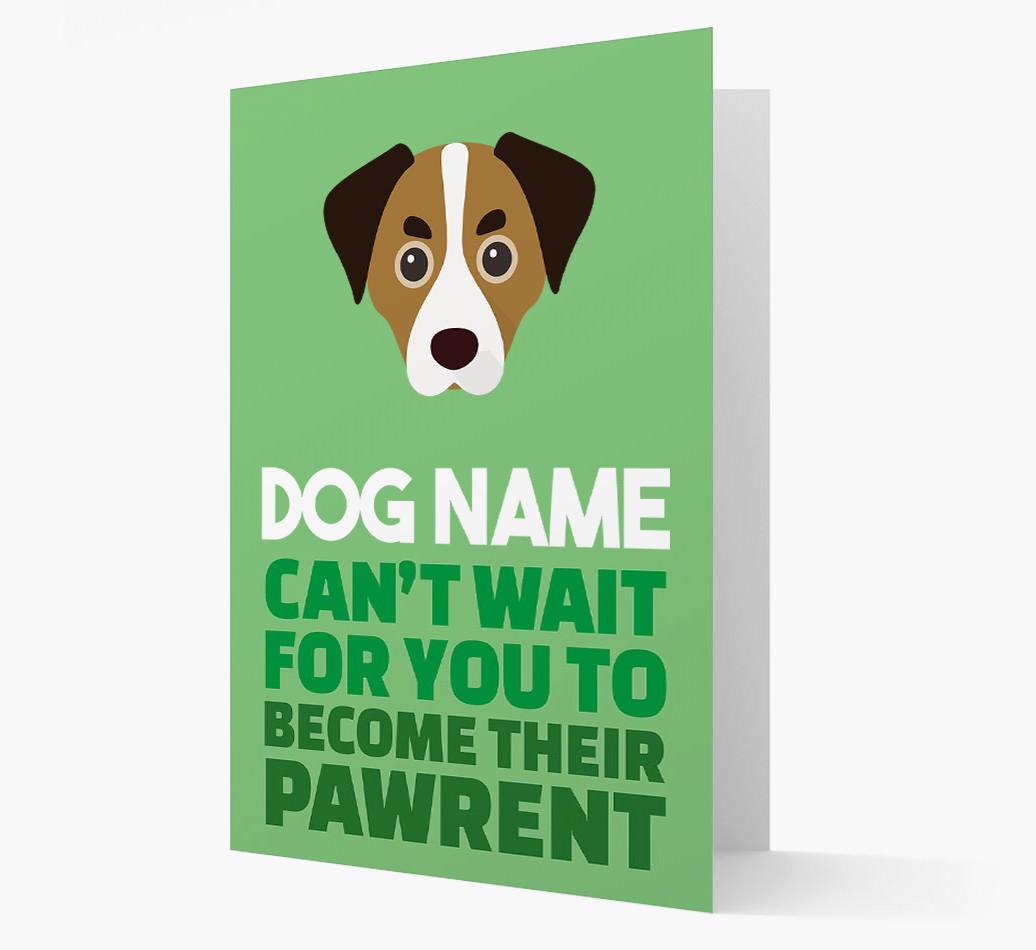 'Happy Anniversary Future Dog Parent' Card with {breedFullName} Icon