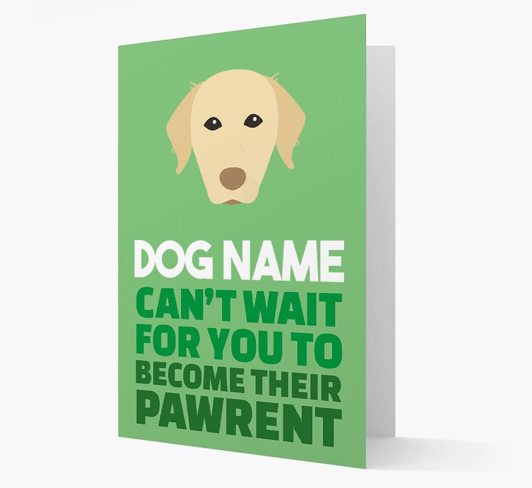 'Happy Anniversary Future Dog Parent' Card with {breedFullName} Icon