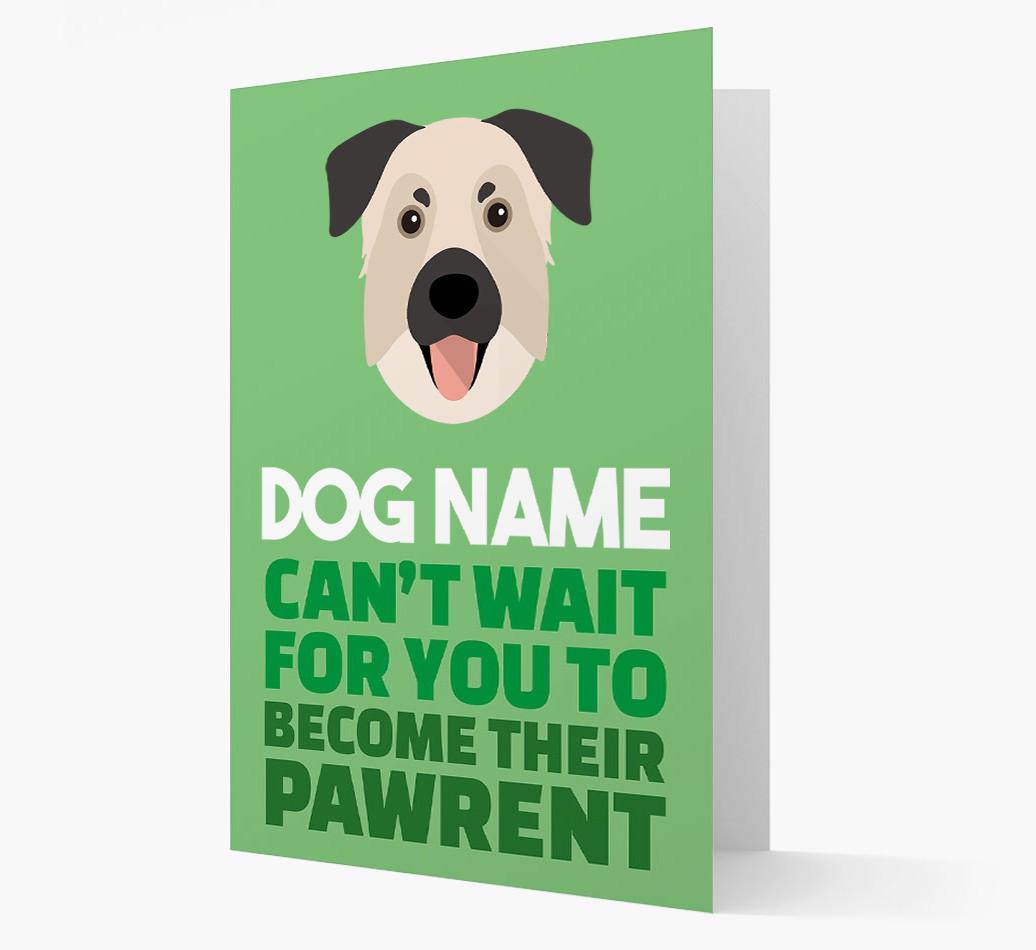 'Happy Anniversary Future Dog Parent' Card with {breedFullName} Icon