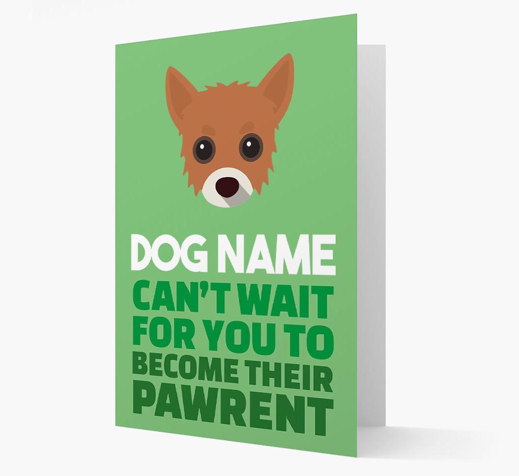 'Happy Anniversary Future Dog Parent' Card with {breedFullName} Icon