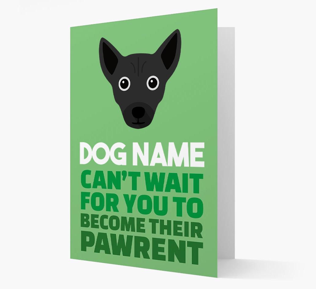 'Happy Anniversary Future Dog Parent' Card with {breedFullName} Icon