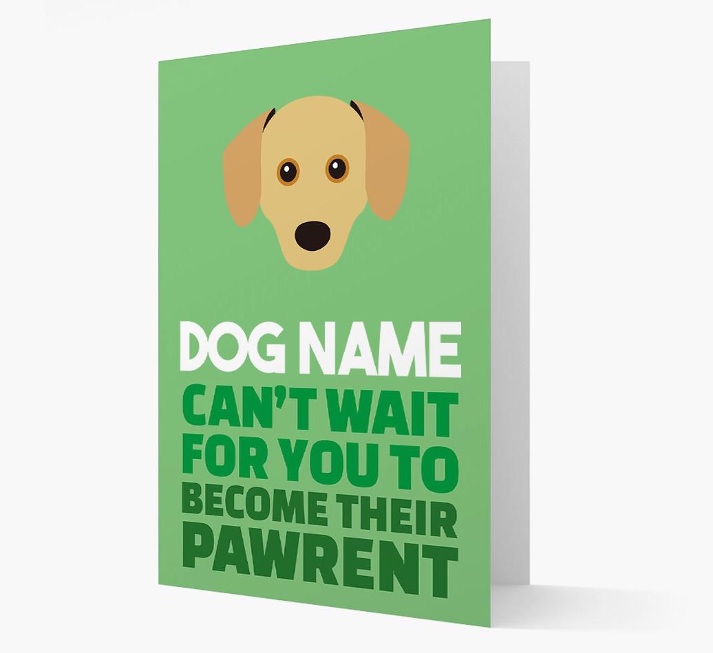 'Happy Anniversary Future Dog Parent' Card with {breedFullName} Icon