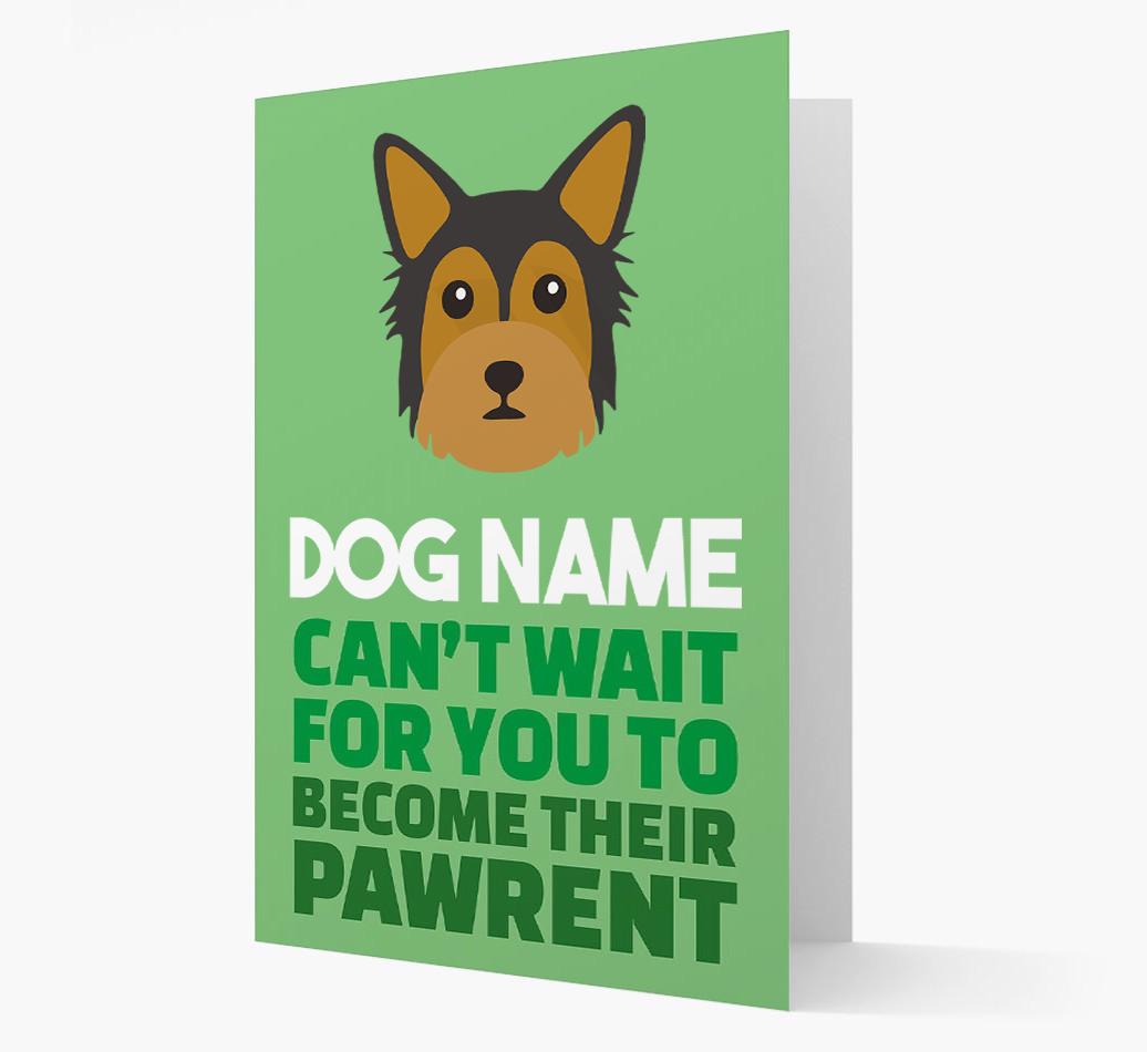 'Happy Anniversary Future Dog Parent' Card with {breedFullName} Icon