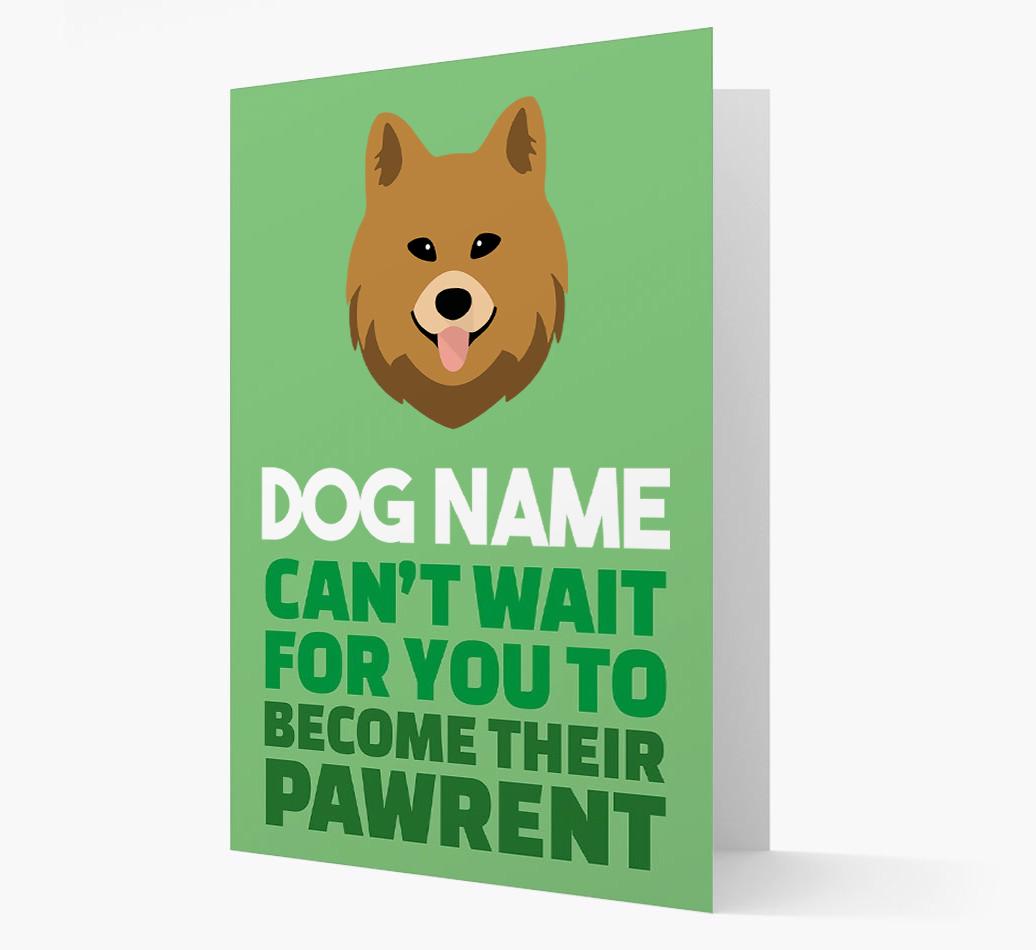 'Happy Anniversary Future Dog Parent' Card with {breedFullName} Icon