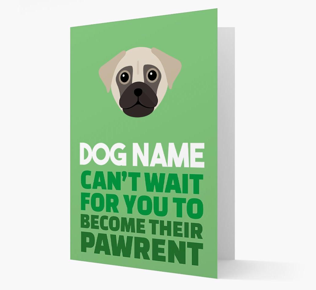 'Happy Anniversary Future Dog Parent' Card with {breedFullName} Icon