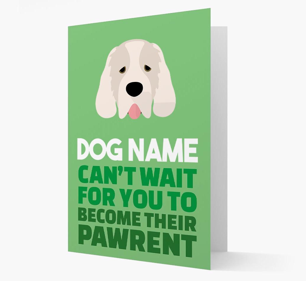 'Happy Anniversary Future Dog Parent' Card with {breedFullName} Icon