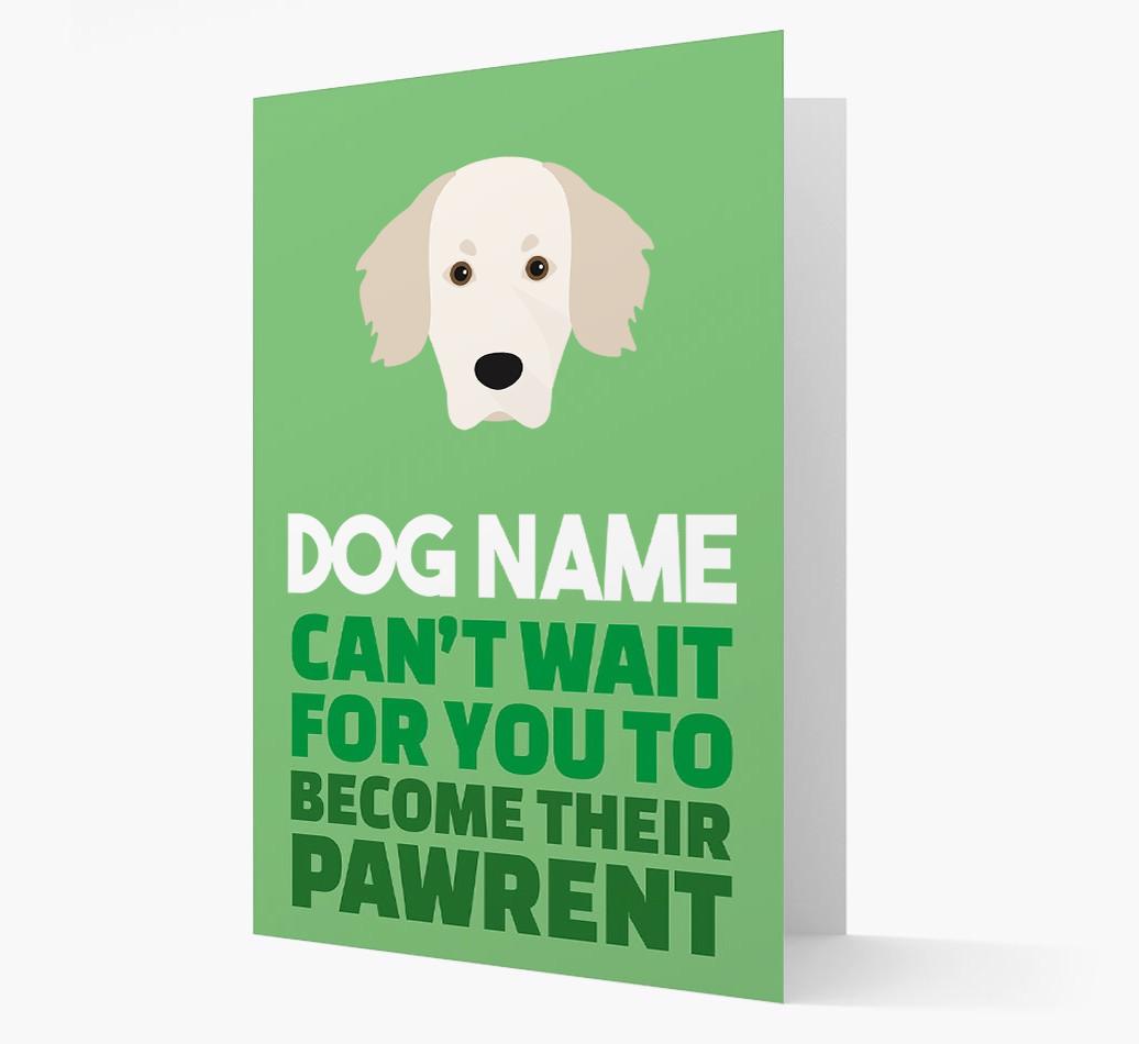 'Happy Anniversary Future Dog Parent' Card with {breedFullName} Icon