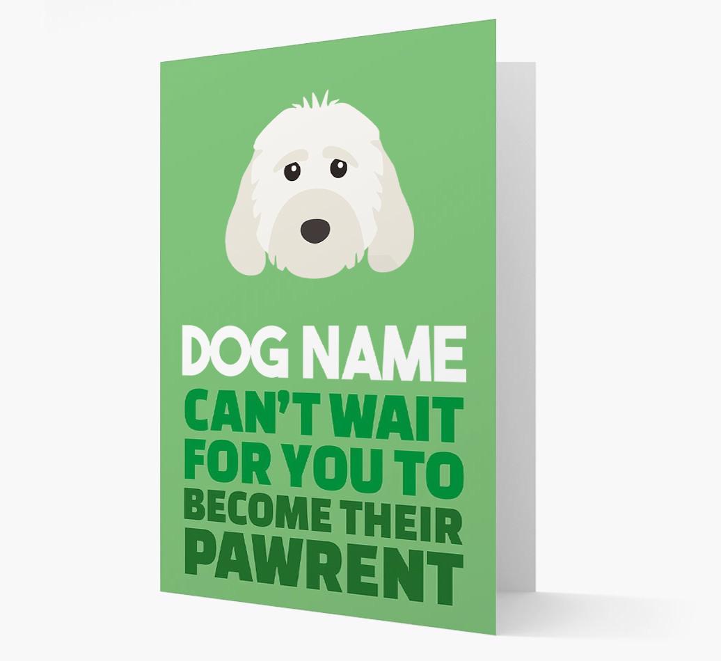 'Happy Anniversary Future Dog Parent' Card with {breedFullName} Icon