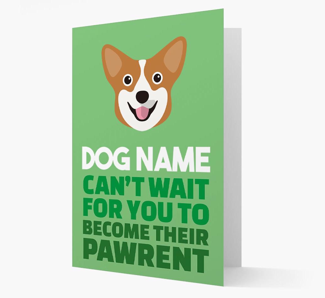 'Happy Anniversary Future Dog Parent' Card with {breedFullName} Icon