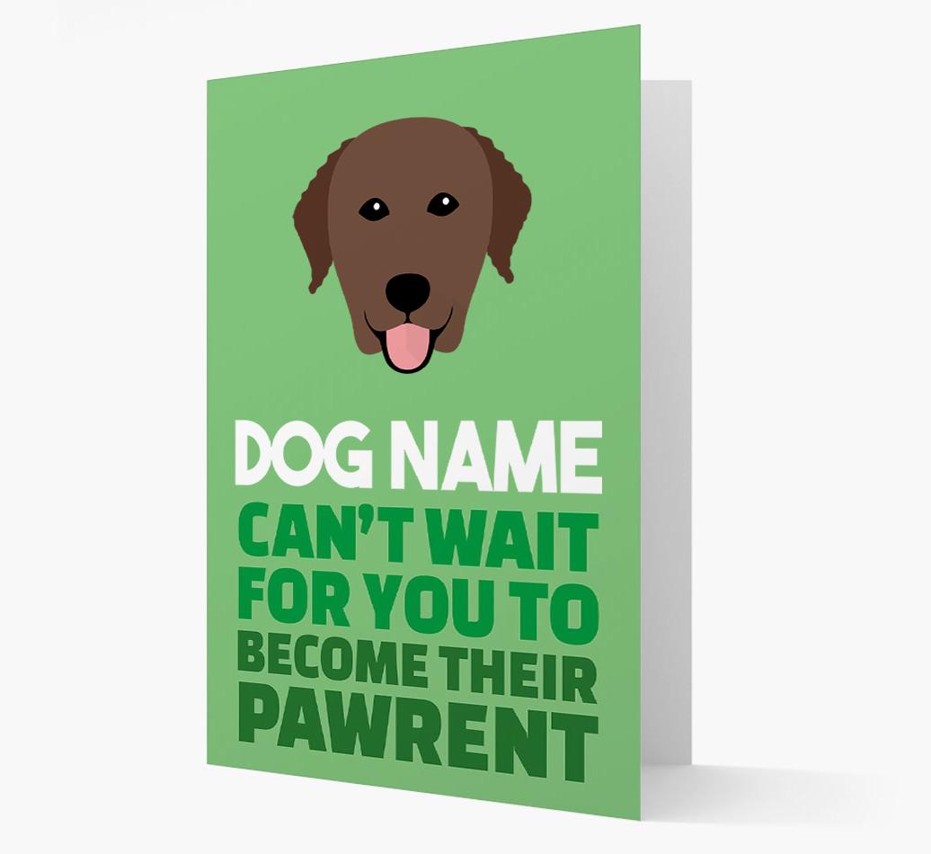 'Happy Anniversary Future Dog Parent' Card with {breedFullName} Icon