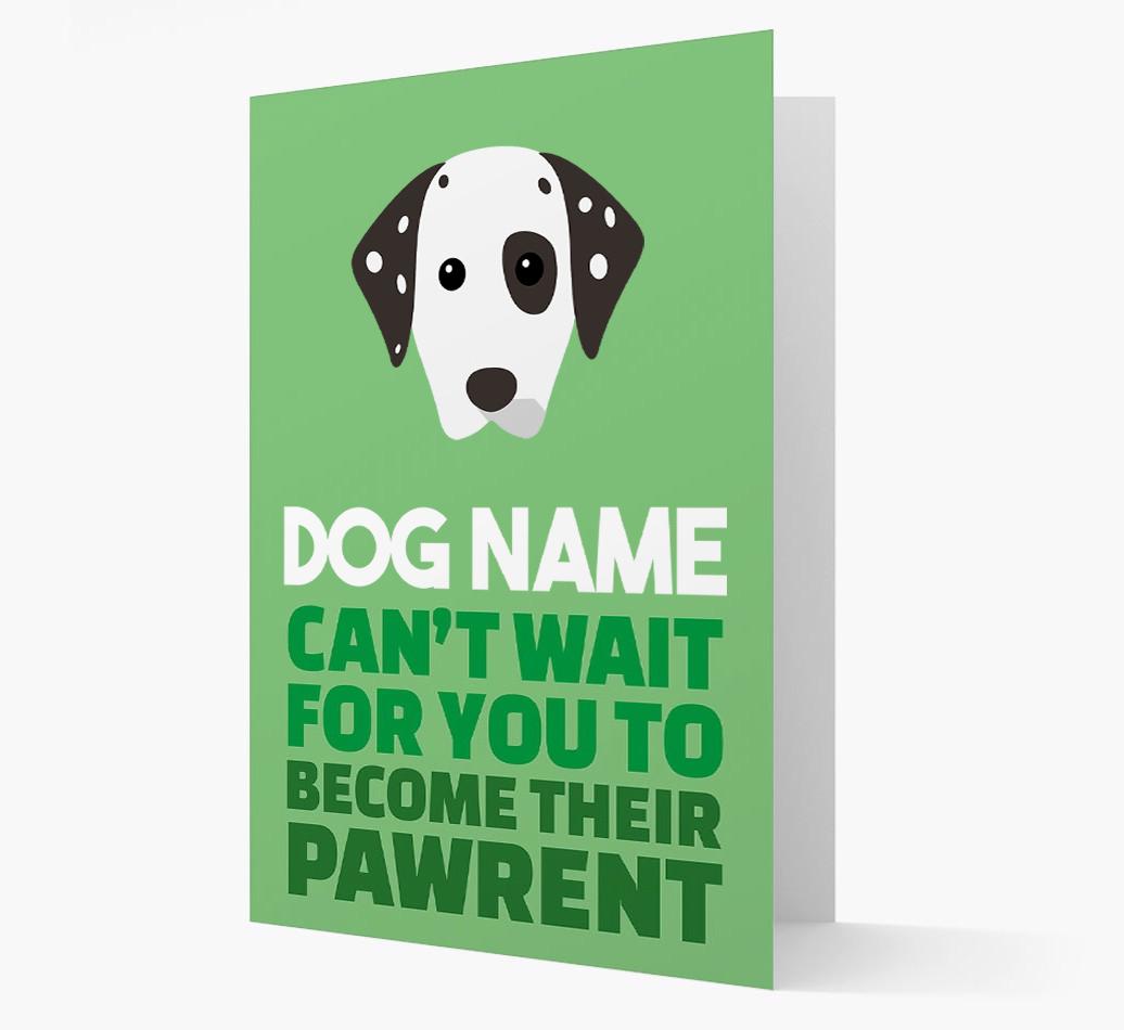 'Happy Anniversary Future Dog Parent' Card with {breedFullName} Icon