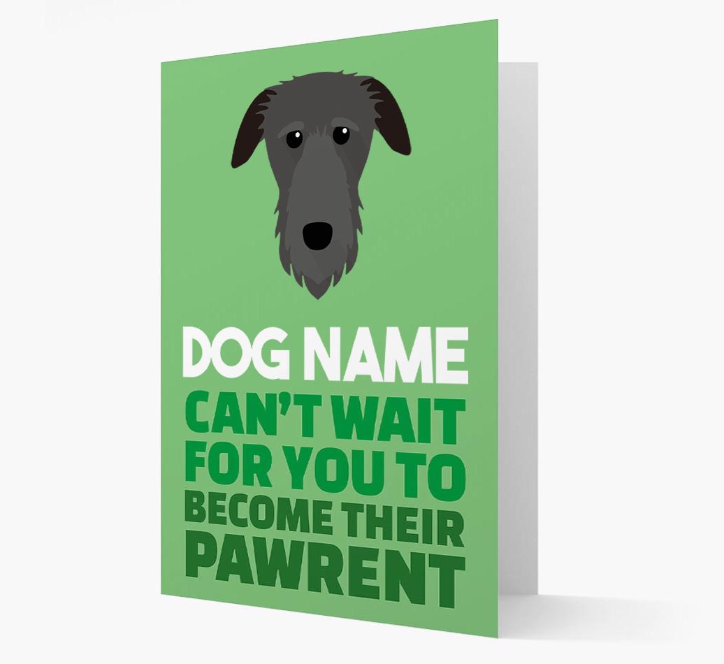'Happy Anniversary Future Dog Parent' Card with {breedFullName} Icon
