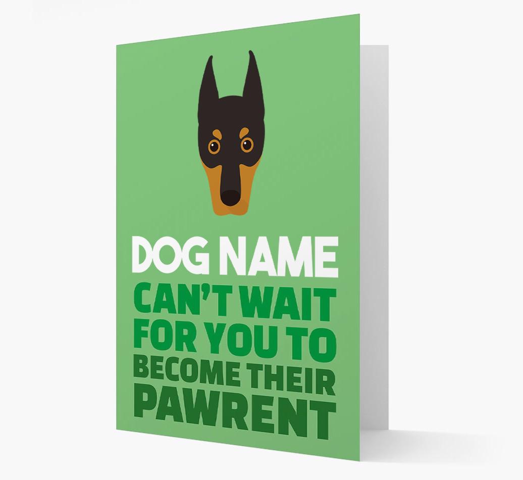 'Happy Anniversary Future Dog Parent' Card with {breedFullName} Icon