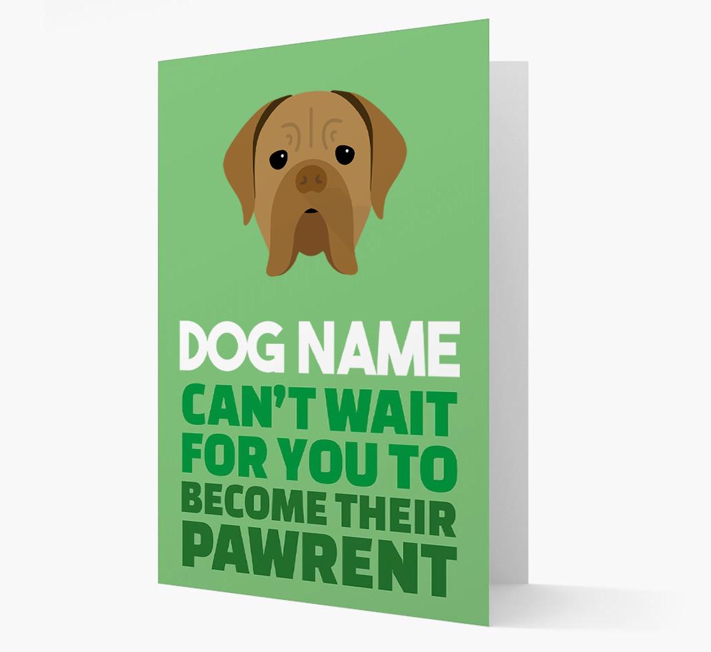 'Happy Anniversary Future Dog Parent' Card with {breedFullName} Icon