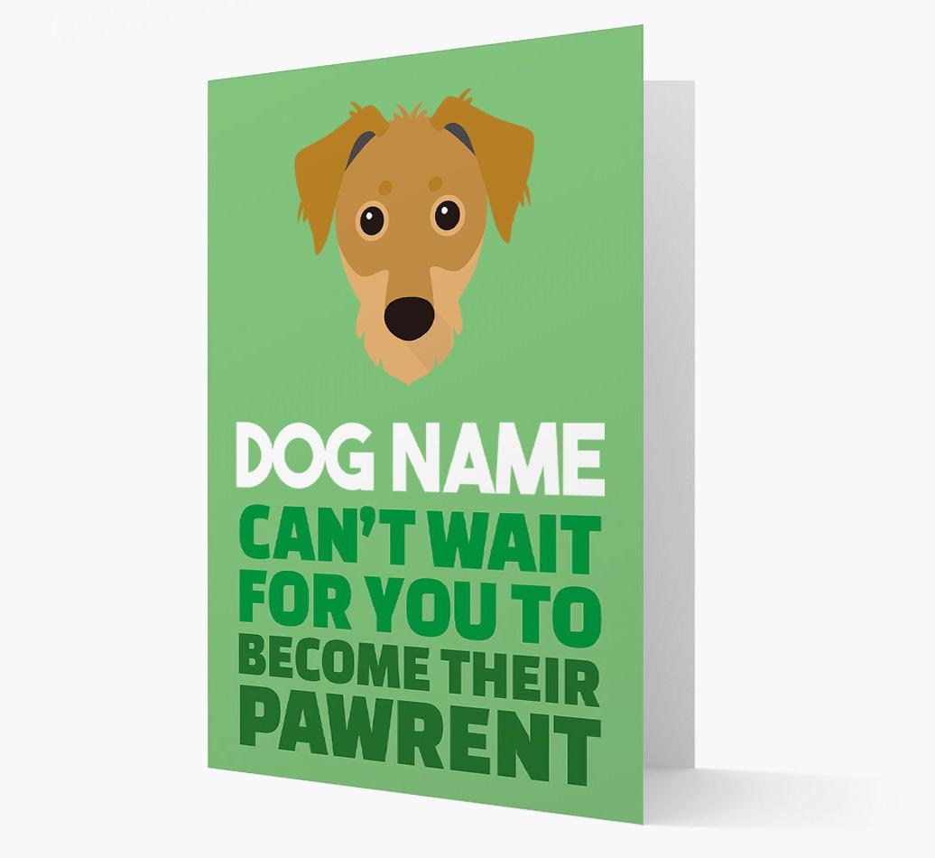 'Happy Anniversary Future Dog Parent' Card with {breedFullName} Icon