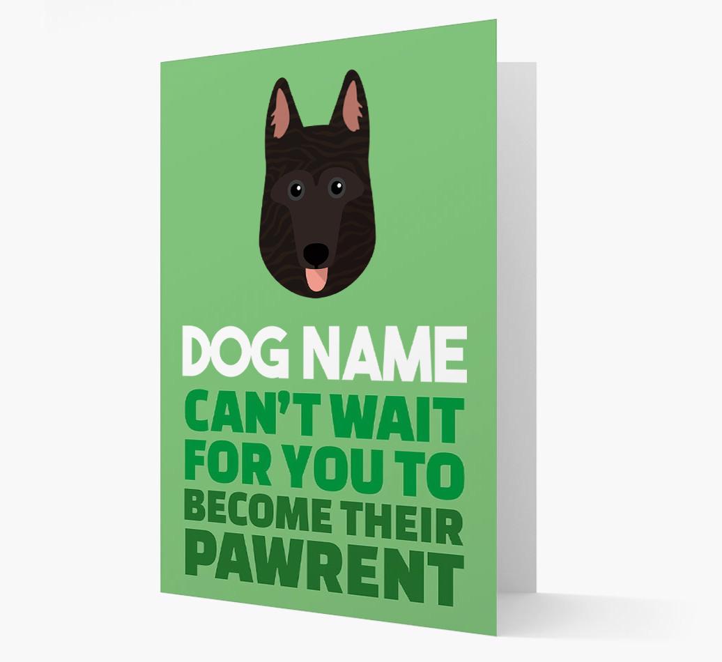 'Happy Anniversary Future Dog Parent' Card with {breedFullName} Icon