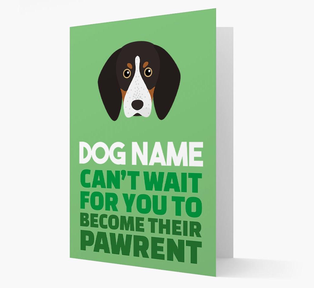 'Happy Anniversary Future Dog Parent' Card with {breedFullName} Icon