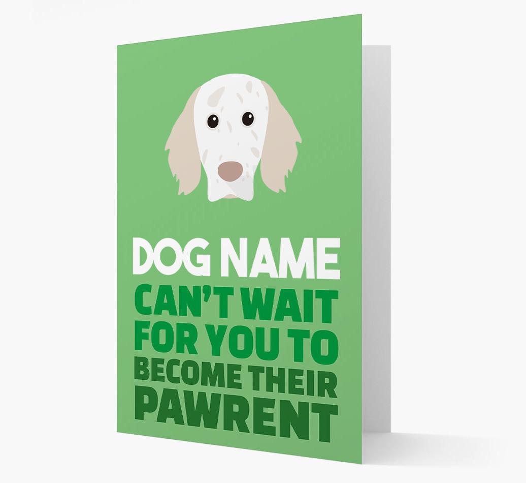 'Happy Anniversary Future Dog Parent' Card with {breedFullName} Icon
