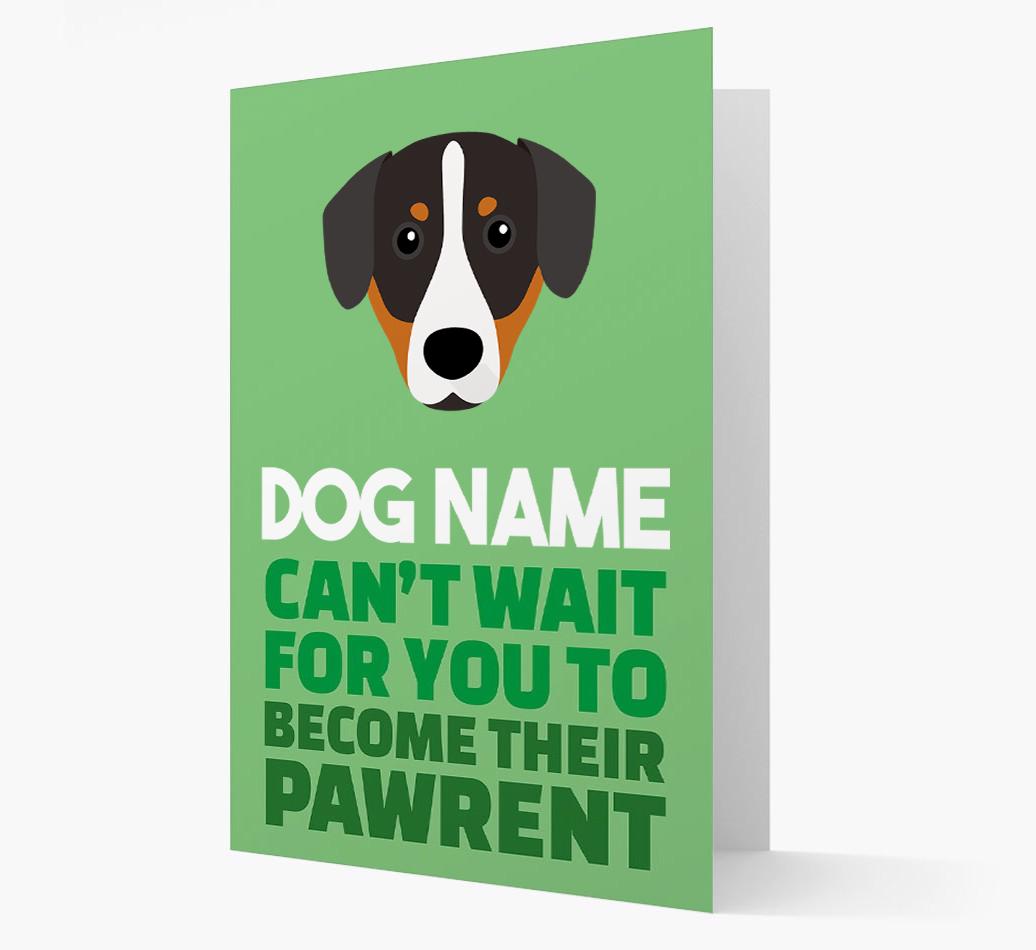'Happy Anniversary Future Dog Parent' Card with {breedFullName} Icon