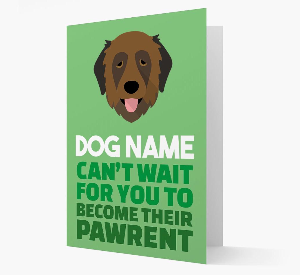 'Happy Anniversary Future Dog Parent' Card with {breedFullName} Icon
