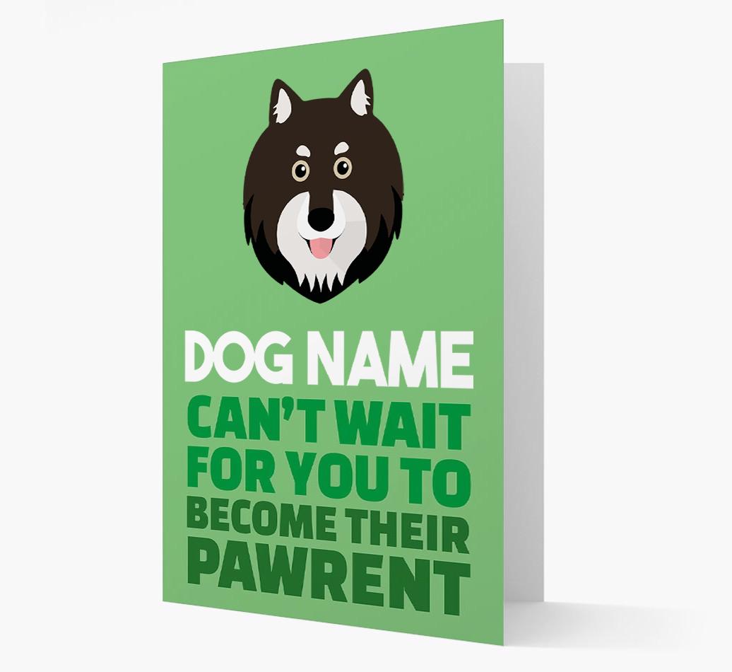 'Happy Anniversary Future Dog Parent' Card with {breedFullName} Icon