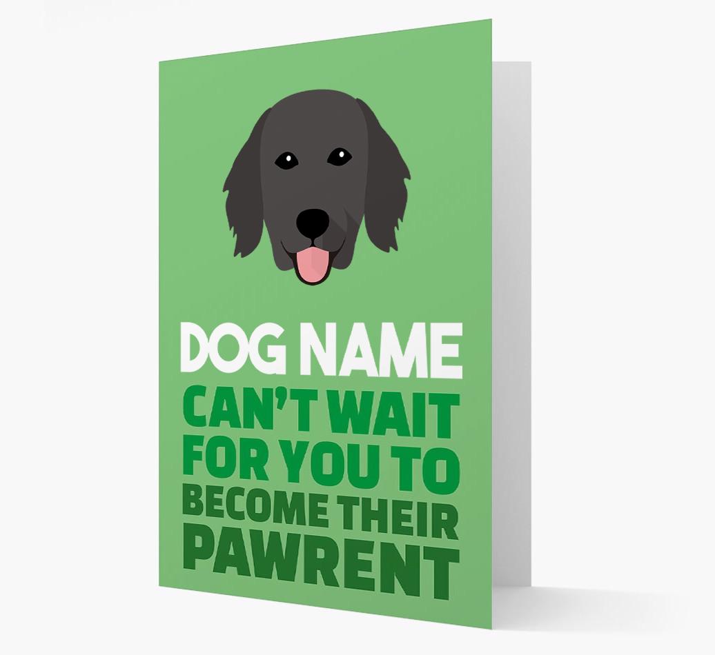 'Happy Anniversary Future Dog Parent' Card with {breedFullName} Icon