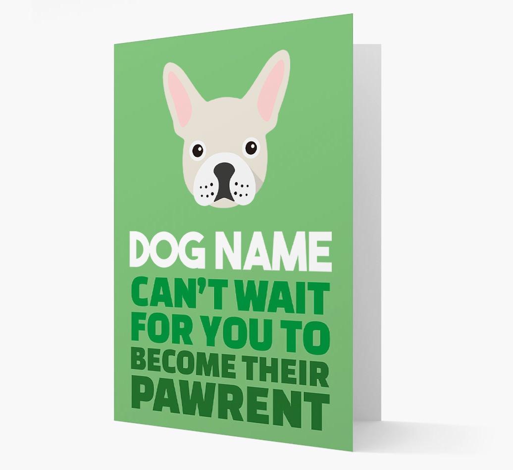 'Happy Anniversary Future Dog Parent' Card with {breedFullName} Icon