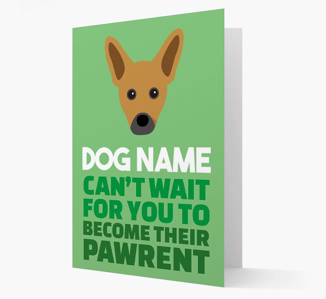 'Happy Anniversary Future Dog Parent' Card with {breedFullName} Icon