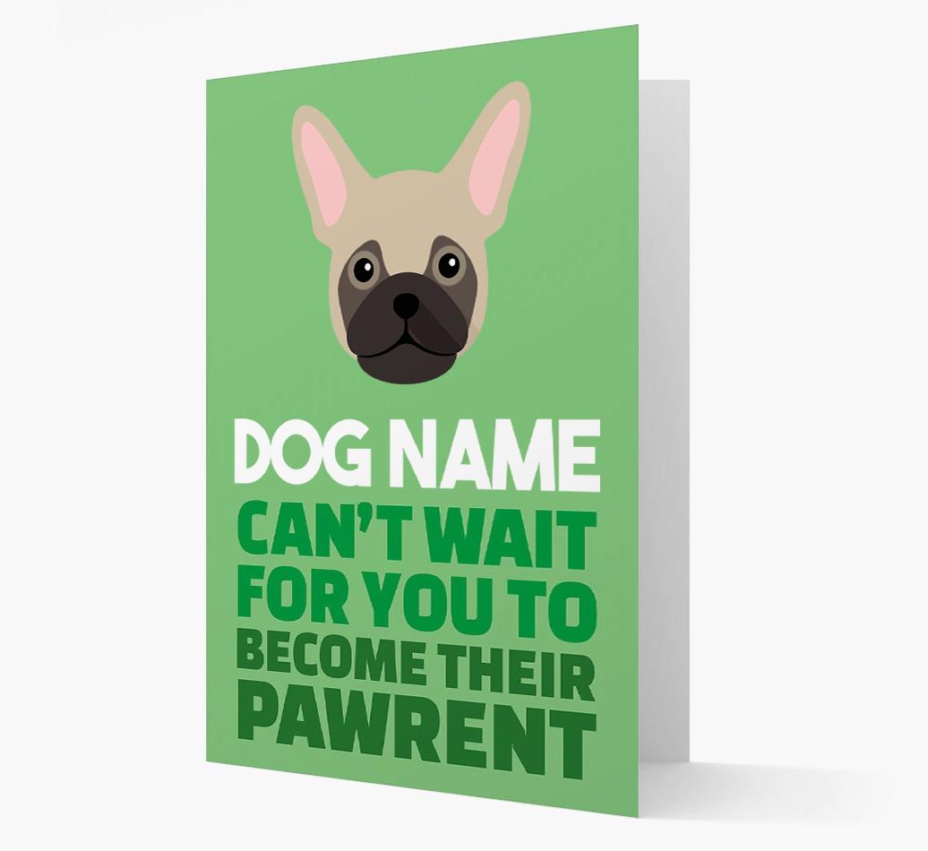 'Happy Anniversary Future Dog Parent' Card with {breedFullName} Icon