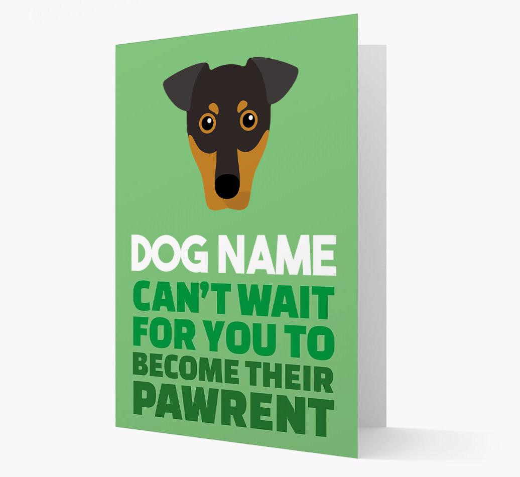 'Happy Anniversary Future Dog Parent' Card with {breedFullName} Icon