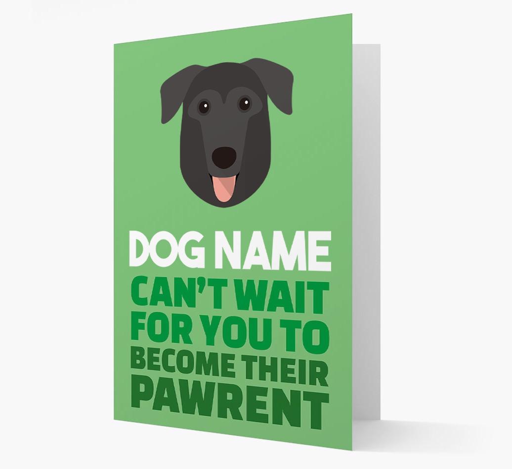 'Happy Anniversary Future Dog Parent' Card with {breedFullName} Icon