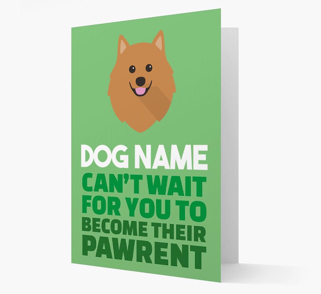 'Happy Anniversary Future Dog Parent' Card with {breedFullName} Icon