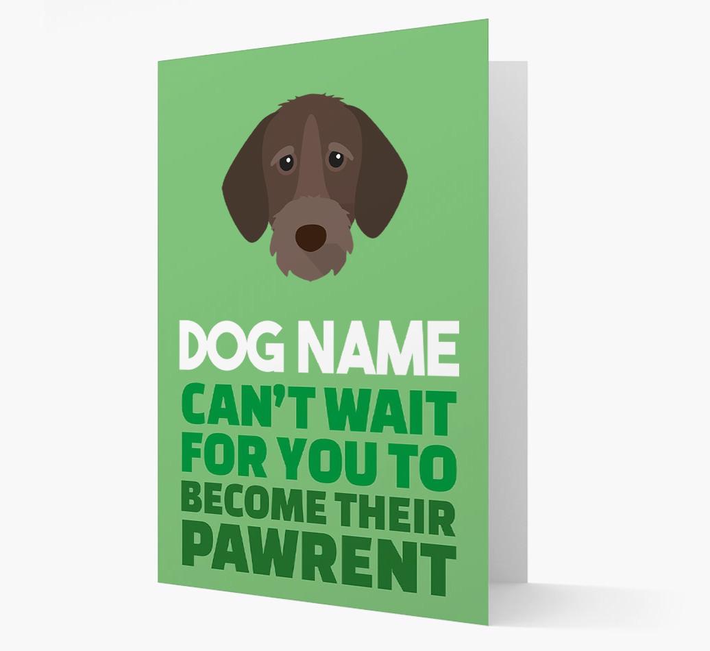 'Happy Anniversary Future Dog Parent' Card with {breedFullName} Icon