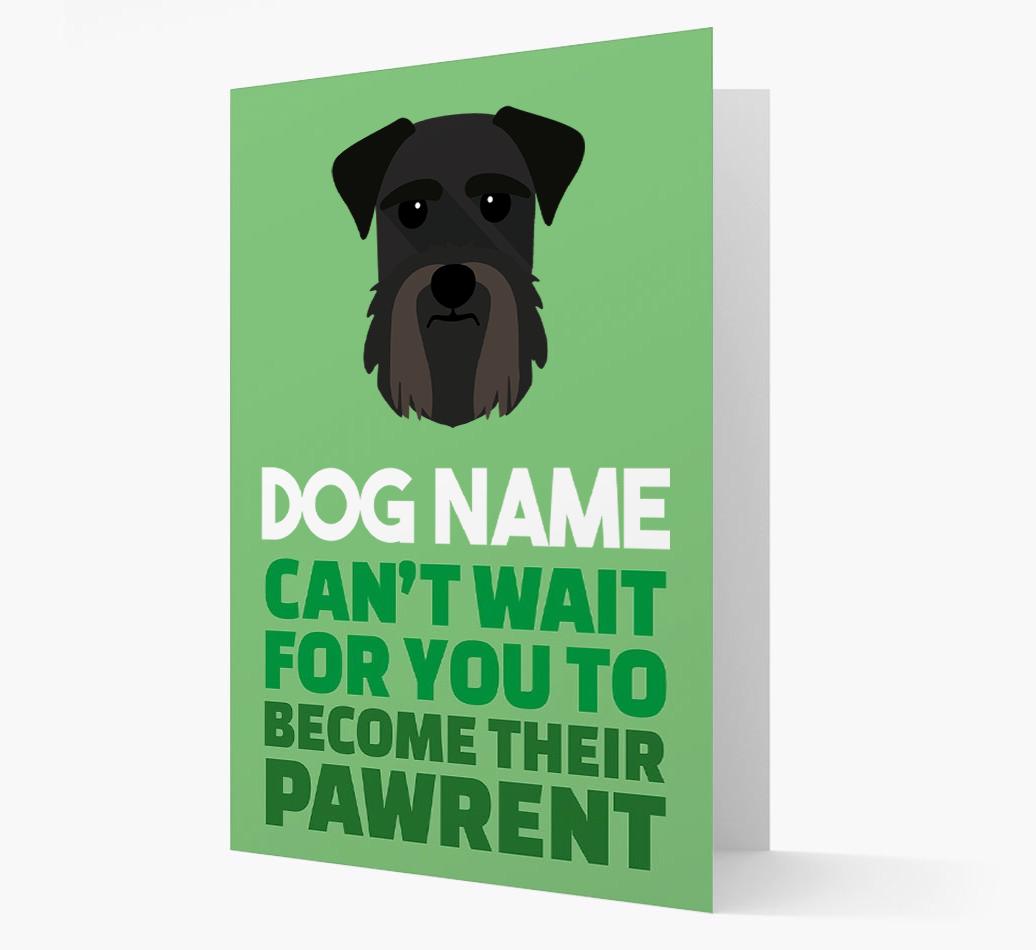 'Happy Anniversary Future Dog Parent' Card with {breedFullName} Icon