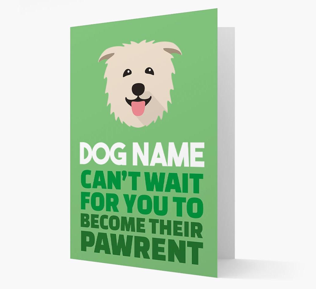 'Happy Anniversary Future Dog Parent' Card with {breedFullName} Icon