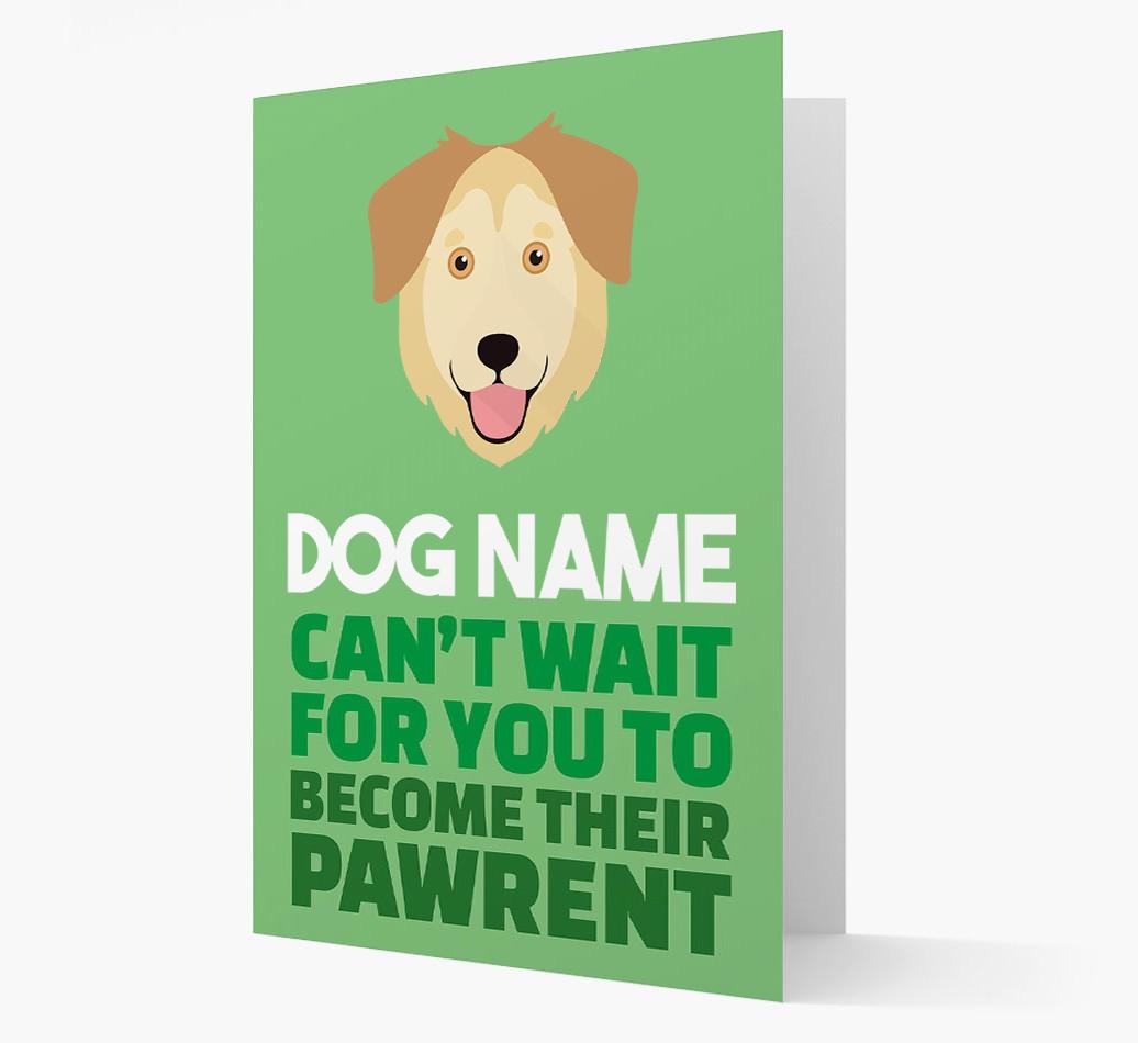 'Happy Anniversary Future Dog Parent' Card with {breedFullName} Icon