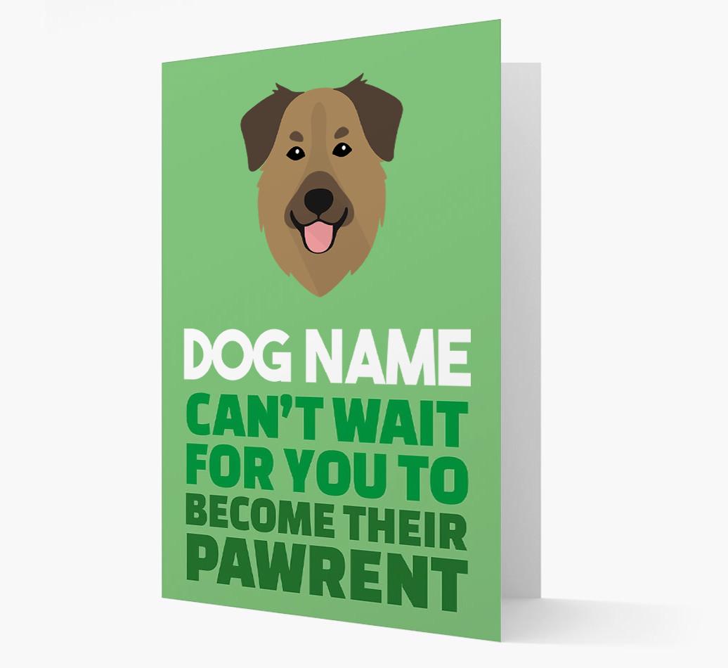 'Happy Anniversary Future Dog Parent' Card with {breedFullName} Icon